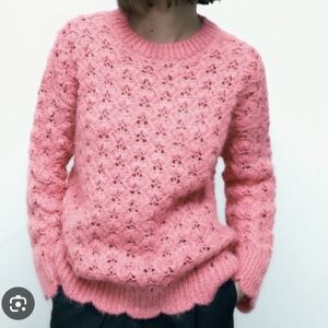 Zara Women's Pink Sweater